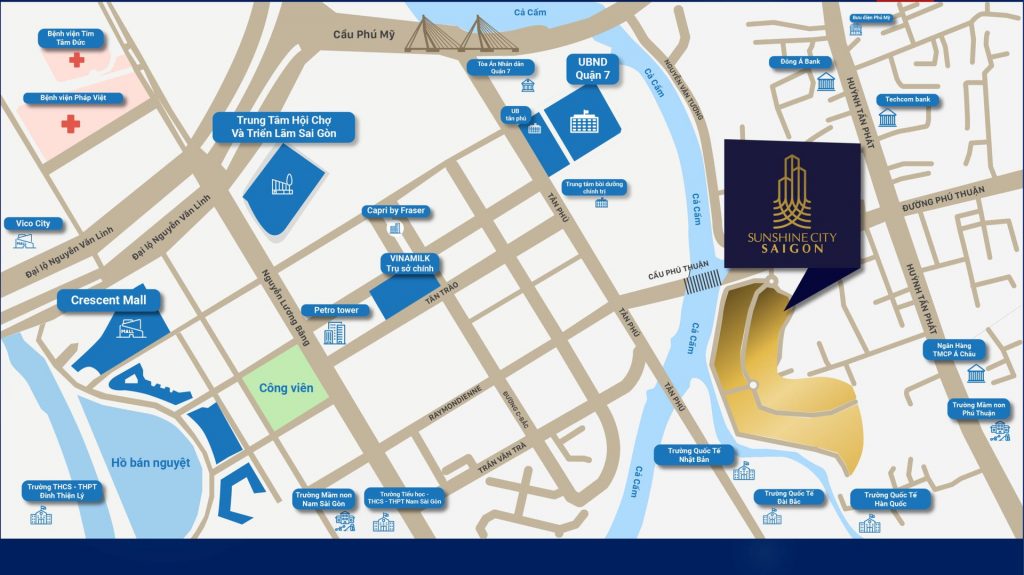 Vị trí Sunshine City Sài Gòn