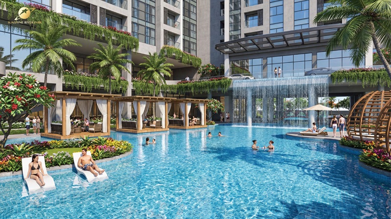 Bể bơi tiện ích dự án Sunshine River Park